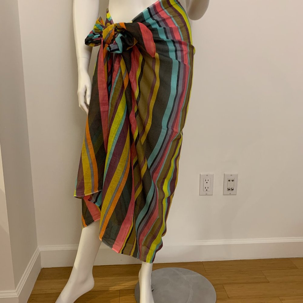 44" x 70" Multicolor Sarong 100% Cotton